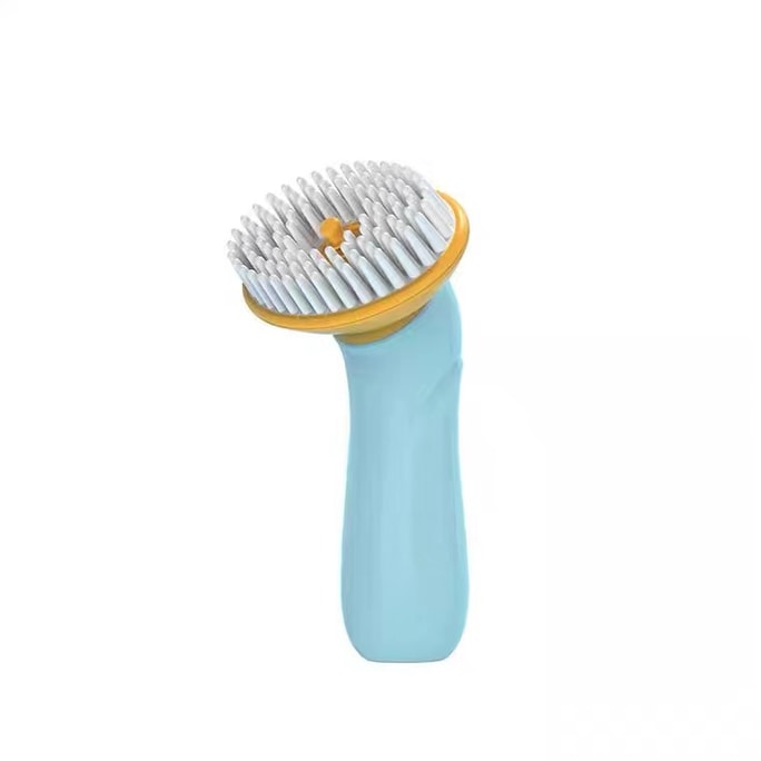 Pet Special Brush Silicone Massage Bath Brush Blue