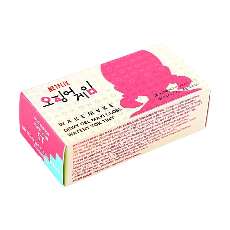 듀이 젤 맥시 글로스, #15 솔리드 블러드 + 워터리 톡 틴트 미니 #7 블러디 팝【넷플릭스 오징어 게임: 한정판】 14