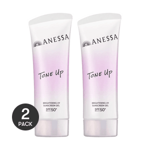 アネッサ トーンアップ ブライトニング UV 日焼け止めジェル SPF50+ PA++++ 3.17オンス *2【2個パック】