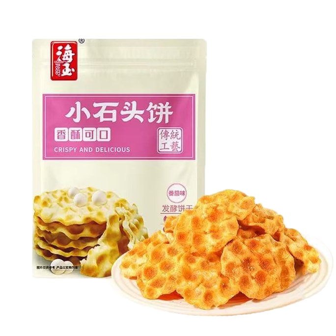 海玉小石クッキー（トマト味）、山西省特産クリスピークッキー、昔ながらのスナック、108g [サクサク、おいしい、膨らんでいない]