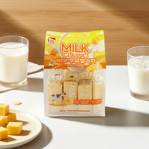 Milk Flavored Rice Crackers Cheese Flavor, 8.46 oz【Non Fried】