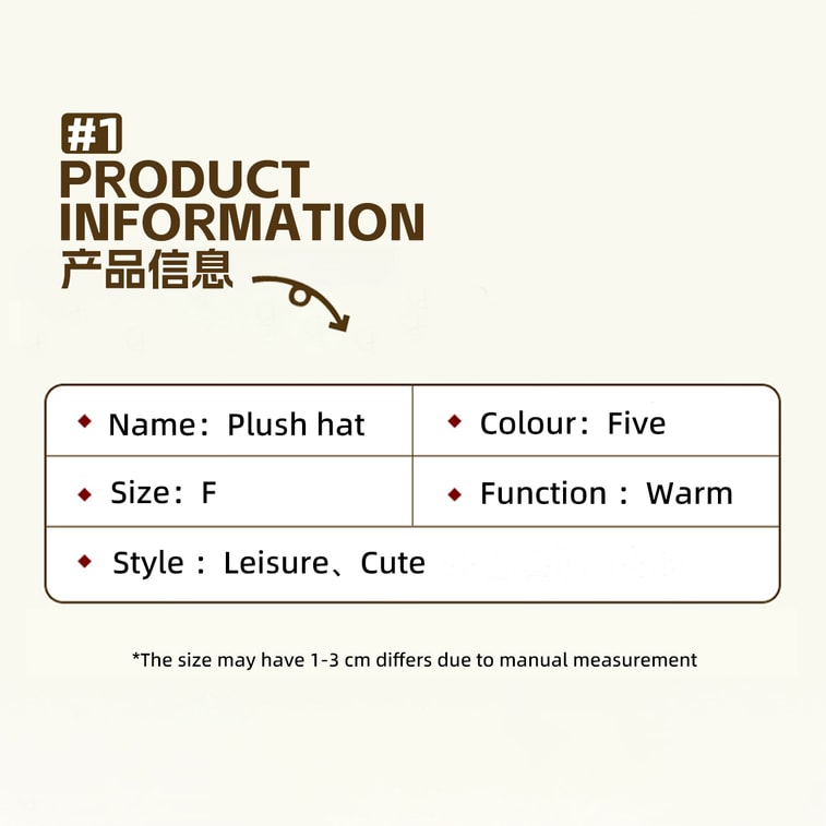 New Sweet And Cute Fox Ear Plush Strap Ear Protector Wool Hat Pink F 6