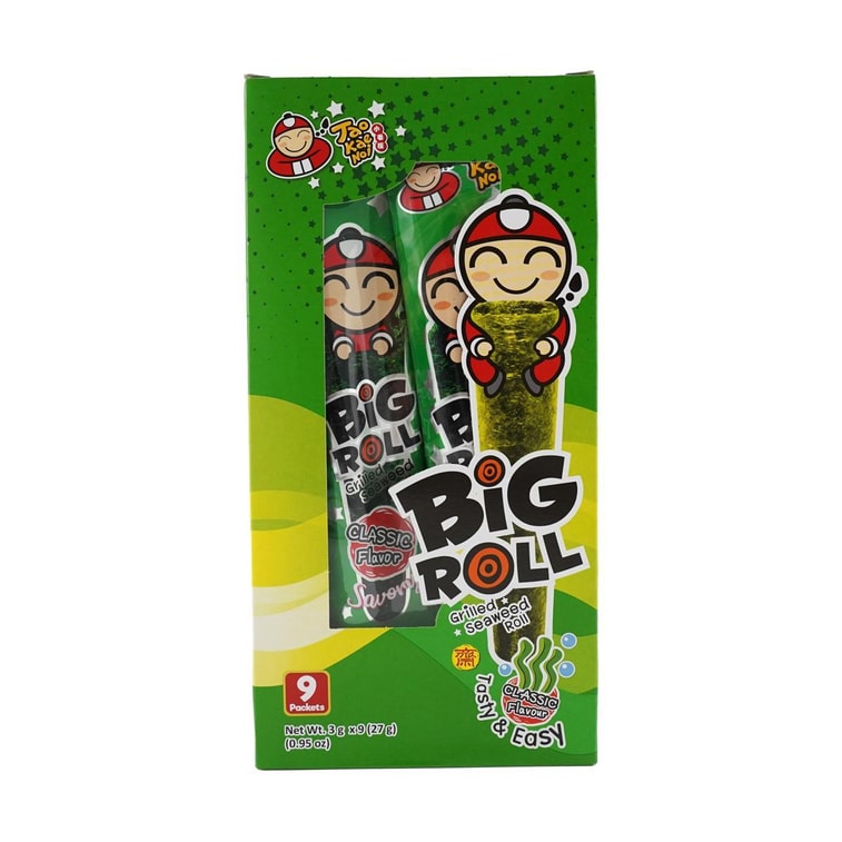 Big Roll Grilled Seaweed Roll Original Flavor, 9 Piece 1.14 oz 9