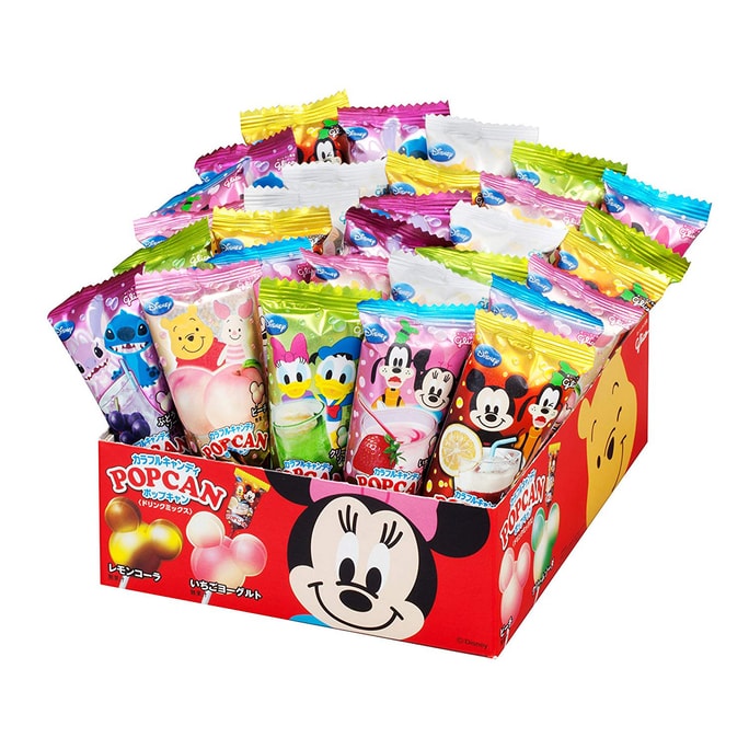 【日本直郵】GLICO 格力高米奇頭格力高棒棒糖 兒童萬聖節硬糖果 一盒30支 顏色隨機