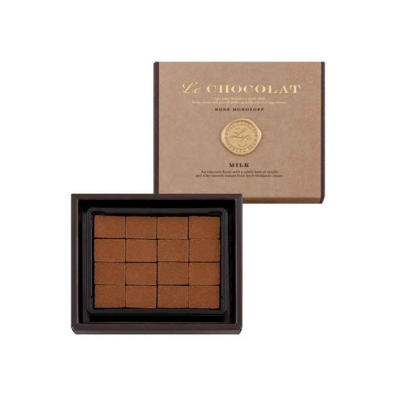 【日本直邮】 日本 摩洛索夫 2026情人节 期间限定 牛奶生巧克力 16枚入