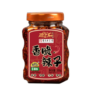 【中国直送】磁器口辣油 赤唐辛子ソース ご飯・麺類に最適 200g×1瓶