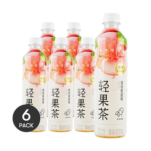 Peach Cranberry Green Tea Fruit Tea Beverage 15.22 fl oz *6【6 Packs】