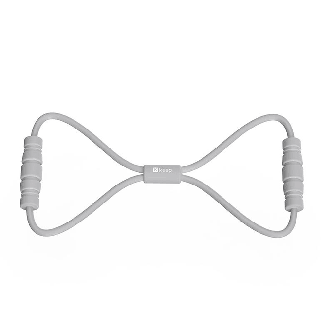 Latex Figure 8 Resistance Band - Gray 1 pack