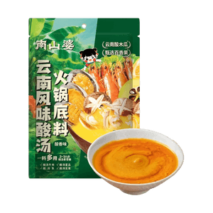 南山婆 雲南酸湯火鍋底料 酸香不辣 2-3人份 200g【百香果+酸木瓜】【可煮火鍋煮魚牛肉】
