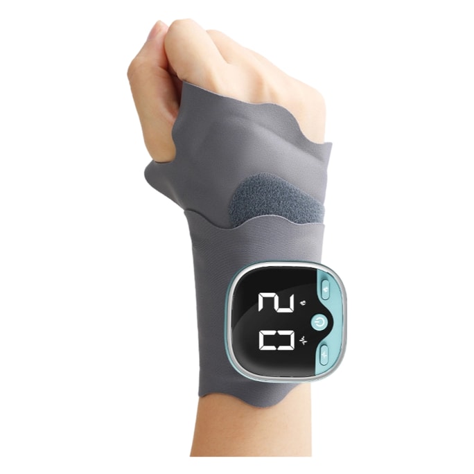 New EMS Smart Adjustable Hand wrist Massage Device, Wrist Heat Compress Tendon Sheath Full Wrist Electric Massage Device, English voice version 1 set
