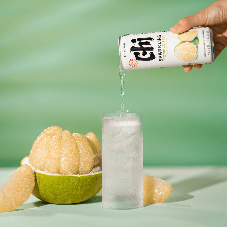 Chi Forest Sparkling Water Pomelo Zest Flavor, Soda Beverage,11.16
