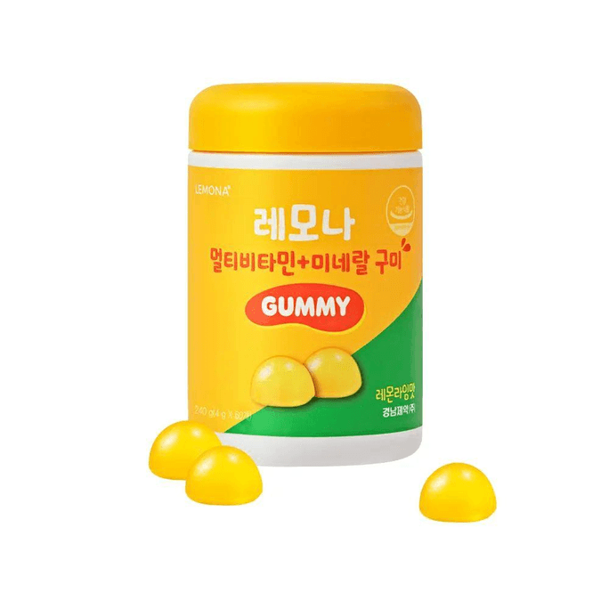 Multivitamin Mineral Gummy 240g (4g×60 Counts) Lemon Flavor Multivitamin Pectin Gummy