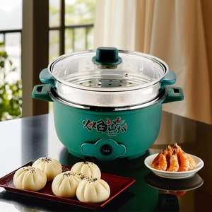 Steam & Cooking Pot Multifunction, 9.4 inch Colors May Vary