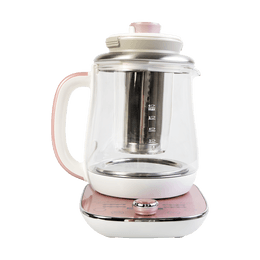 【Low Price Guarantee】Multi Function Glass Electric Water Kettle Healthy Tea Kettle Delay Timer, 1.5L, AWK-701, Rose Gold