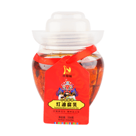 Fermented Tofu Rice Side Dish in Spicy Chili Oil, 19.4 oz