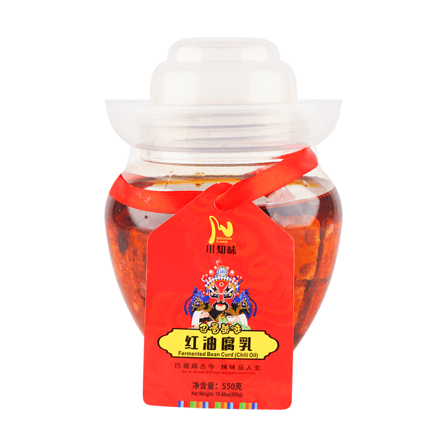 Fermented Tofu Rice Side Dish in Spicy Chili Oil, 19.4 oz