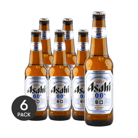 日本ASAHI朝日 超爽系列無酒精啤酒 碳酸飲料 330ml *6【6份超值裝】