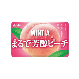 MINTIA Aromatic Peach Flavor, Small Refreshing Mint Candies, 7g (50 pieces)
