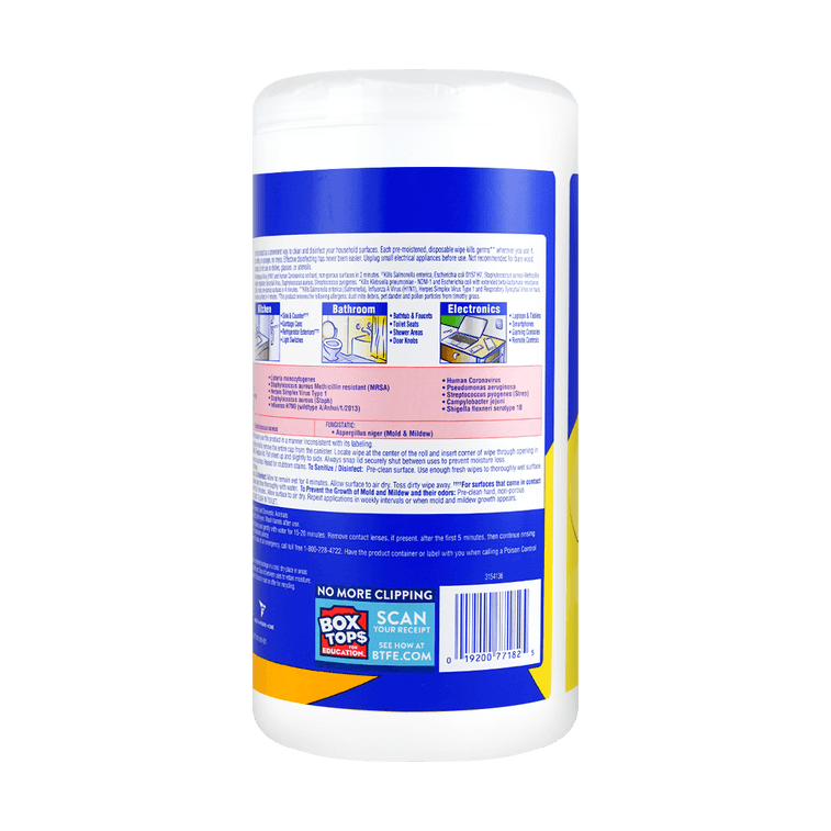 Lysol 殺菌消毒濕紙巾 99.9%殺死細菌病毒 3倍清潔力 80錠 柑橘香型 4