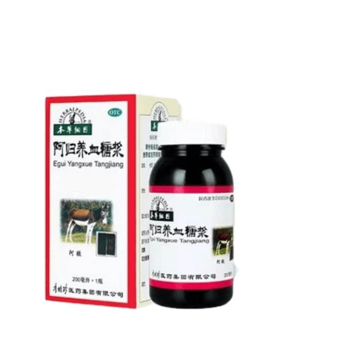 【台灣(中國)直送】 本草綱目 阿歸養血漿 貧血補氣養血 面黃頭暈乏力 月經量少 200ml/瓶