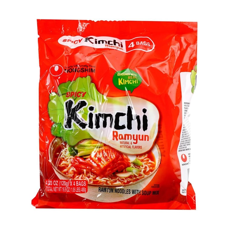 韓國NONGSHIM農心 韓式辣白菜拉麵 湯麵泡麵 4連包 480g 3