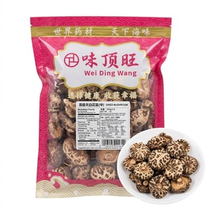 Premium Medium White Flower Shiitake Mushrooms (Tianbai) - Thick & Aromatic Dried Shiitake, 16 oz