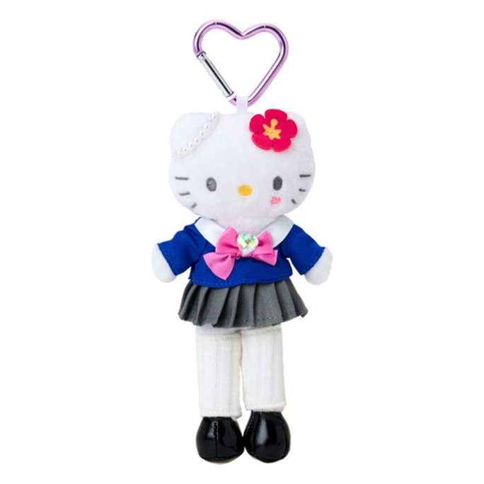【日本直郵】 日本 SANRIO 時尚造型系列 毛絨掛件 原宿辣妹款【Hello Kitty】