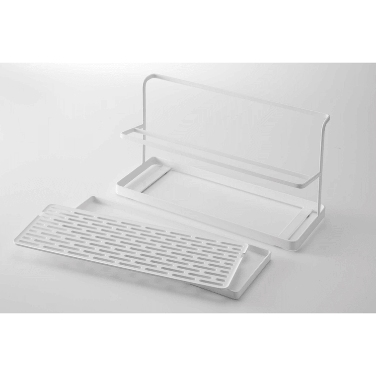 日本 Yamazaki Home 檯面瀝水架 - 鋼白色 1件 6