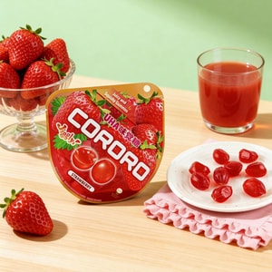 Mikakuto Cororo Fruit Juice Gummy Candy Strawberry Flavor, 1.41 oz