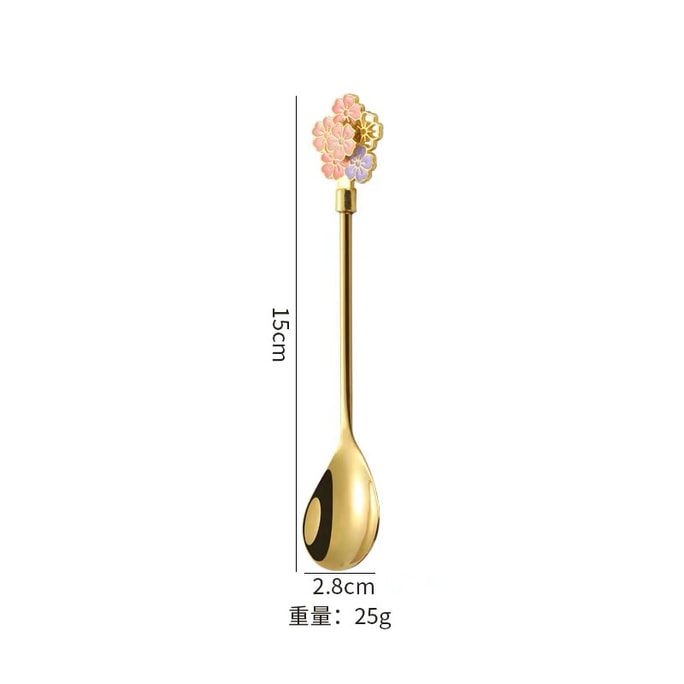 Stainless Steel Coffee Dessert Spoon Sakura Design MSize 1Each