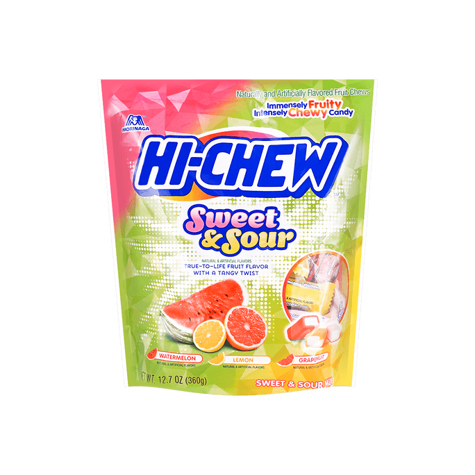 日本森永HI-CHEW 甜酸口味混合包 360g