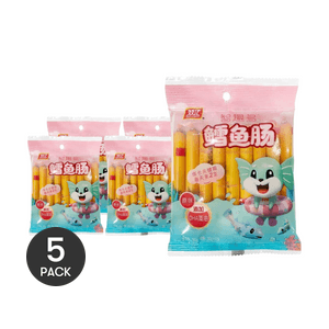 Cod Fish Sausage 9 pieces 3.17 oz *5【5 Packs】