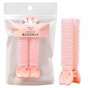  FaSoLa Life 发根蓬松夹 粉色(2个装) 刘海定型卷 发夹子神器 蓬松烫发夹