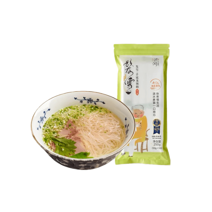 Noodles - Loofah noodles - Yangchun noodles  Prominent product: Snowy Loofah Noodles  250g
