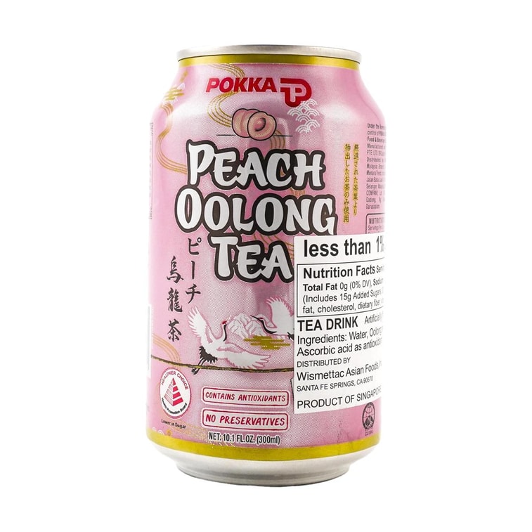 新加坡POKKA 水蜜桃乌龙茶 300ml 12