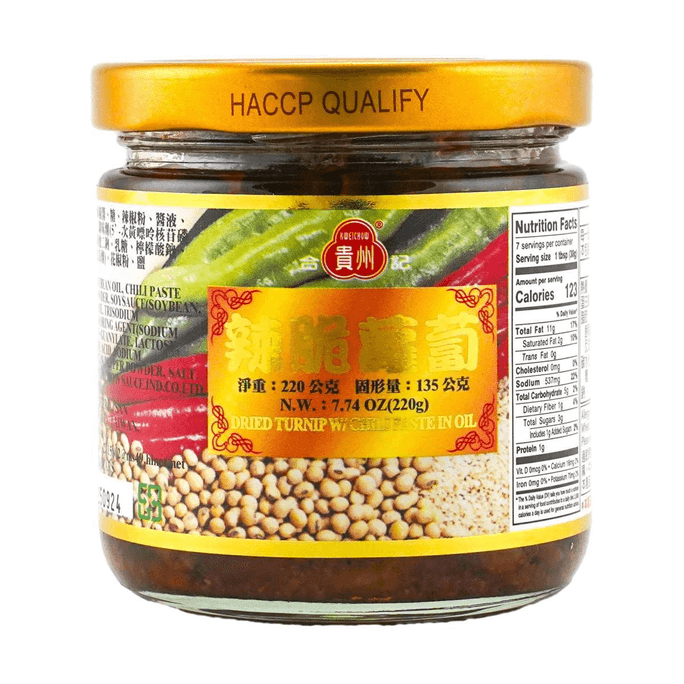 台灣貴州醬業 辣脆蘿蔔乾 醬菜 220g