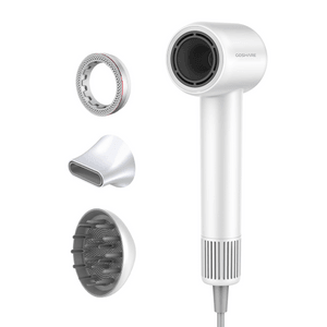 SuperFlow1, Ionic High-Speed Hair Dryer HD10U-PRE Premium Edition(Essence Ring + Two Nozzles) 8/cs #White