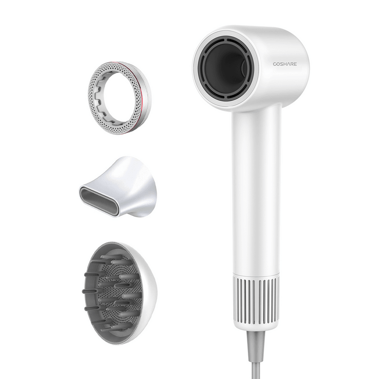 SuperFlow1, 이온 고속 헤어 드라이어 HD10U-PRE 프리미엄 에디션(에센스 링 + 노즐 2개) 8/cs #화이트 3