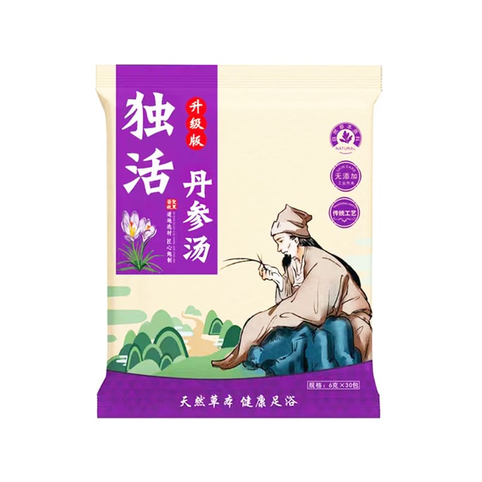 有和家は血液を養い、心を落ち着かせ、腰と膝の痛み、血液循環と側副血行を良くします。杜甫タンシェンスープ、6g×30パック