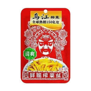 pickled mustard, fresh and crispy vegetable strips, a side dish for rice, Fuling pickled mustard 60g*1 pack