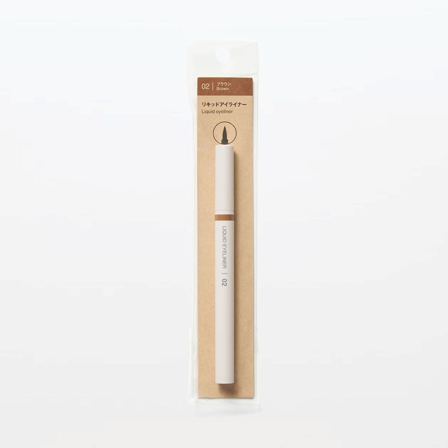 【日本直郵】 日本 MUJI 無印良品 液體眼線筆 棕色 防水防汗速乾 1支