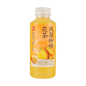 果子熟了 凤梨柳橙花茶 果汁茶 450ml【浓郁热带果香】【清爽0脂】