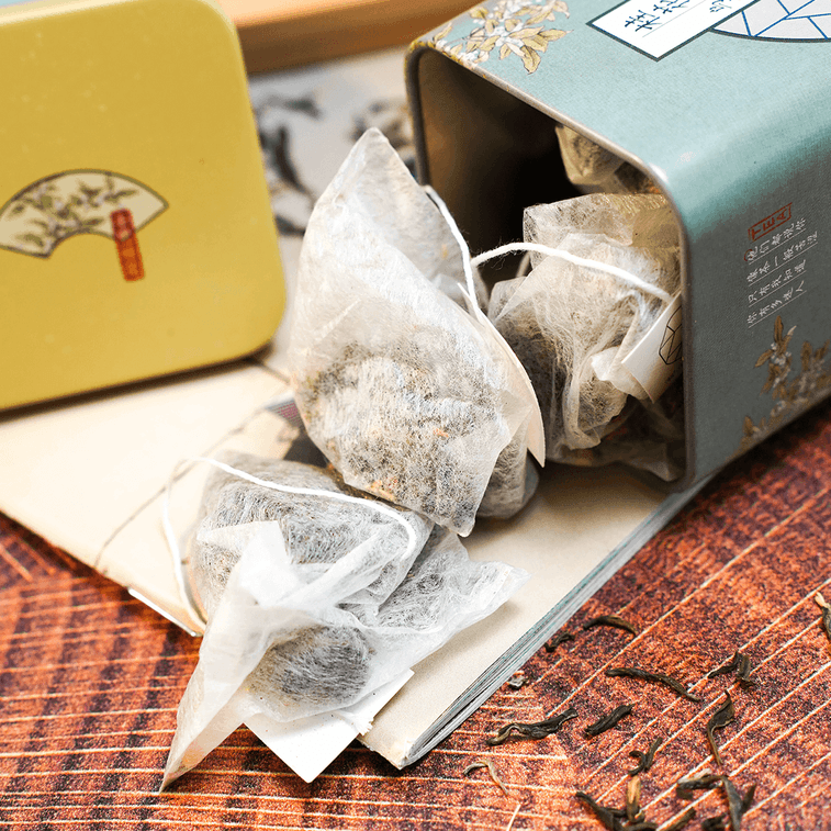 【江南茶饮】【全美超低价】茶颜悦色 方罐冷泡茶 同心瓶礼盒 蜜桃乌龙味+桂花乌龙味 40g 9