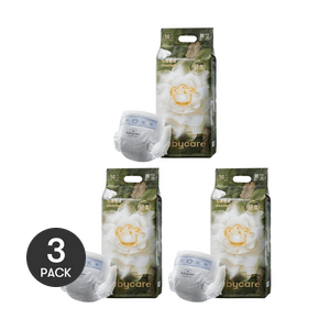 BC BABYCARE 尿不湿 M码-50片/包 适用月龄4-6个月 6-11kg *3 山茶轻柔婴儿纸尿裤  腰贴型纸尿裤【3份超值装】