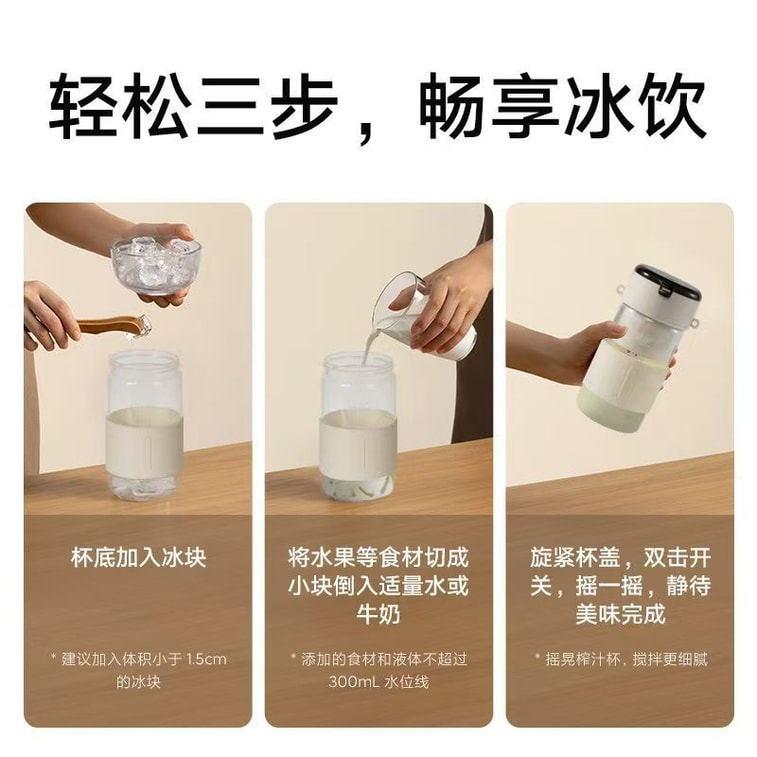 C&C 라이프스타일 휴대용 고붕규산 유리 주서 컵(미국산) - 저온 유지 주서, 무선 전기 미니 얼음 분쇄 주서 5