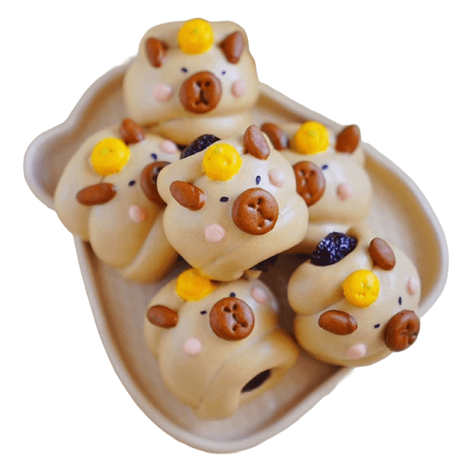  台灣 Bao Babies 【】 水豚君造型鮮乳黑糖麻糬卷 用心手工 小朋友大朋友 健康無添加 -一盒6枚 240g