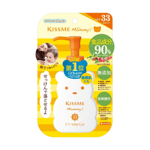 이세한 키스미 곰 모양 선크림 (어린이, 민감성 피부, 유아용, 100g) - SPF33+++, 자외선 차단. 민감성 피부와 아기에게 적합합니다.