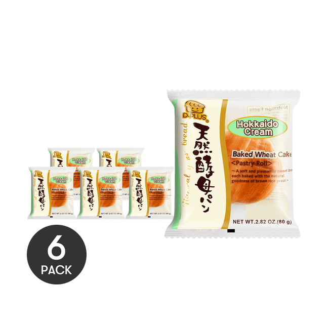 Hokkaido Cream Natural Yeast Bread - 6 Pieces, 2.82oz