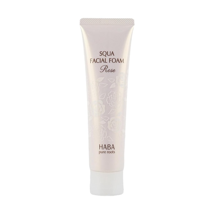 Squa Facial Foam Face Wash, Rose Foam Limited Edition, Prevent Blackheads 3.53 oz 