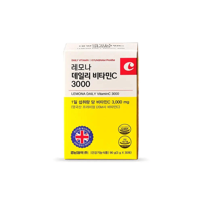 Daily Vitamin C3000 Powder 90g (3g×30 Packs) High Content Vitamin C Drink Mix